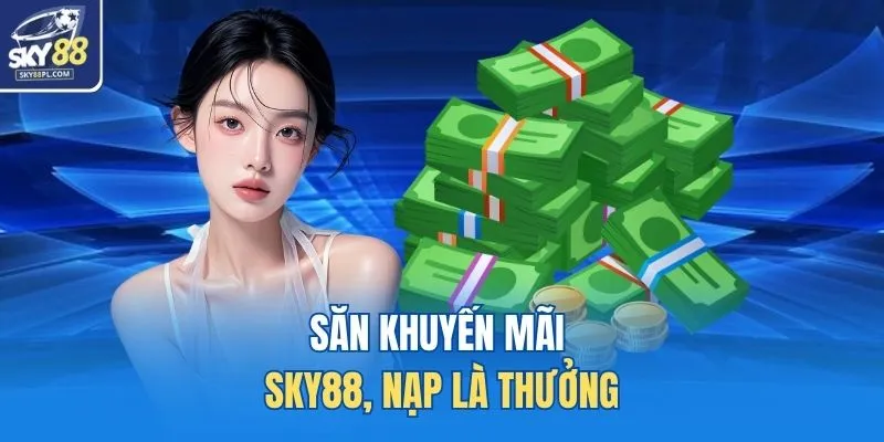 Săn khuyến mãi SKY88, nạp là thưởng